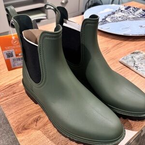 Forest Green Women's Rain Boots